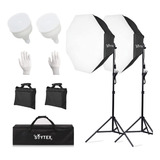 Kit De Iluminacion Octa Softbox, Kit De Iluminacion Continua