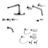 Griferia Baño Libby Fv 203/39 + 103/39 Libby + Kit Accesorio