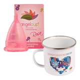 Copa Menstrual Colors + Tacita De Peltre Para Esterilizar Color Rosa G - Corazón En Meditación