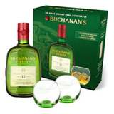 Pack Whisky Buchanans Deluxe 750ml + 2 Vasos