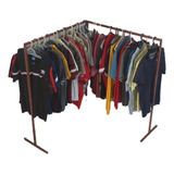 Rack Para Ropa Esquinero, 1 Nivel  100% Herreria Resistente