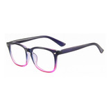 Marco Lentes Ópticos Thin Jack Bicolor Black Violet Fuchsia