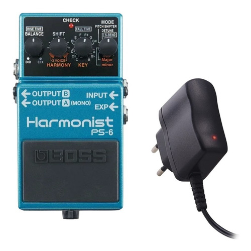 Pedal Boss Ps 6 Harmonist  Ps6 + Fonte  Na Sonic Som
