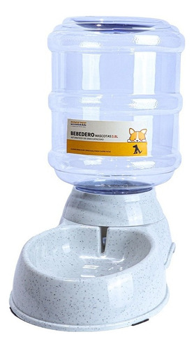 Bebedero Agua Automático Perros Gatos 3.8 Litros Calidad Color Gris
