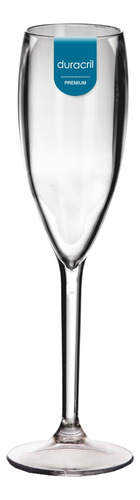 12 Taças De Champagne Acrílico 160 Ml Transparente Cor Tranparente