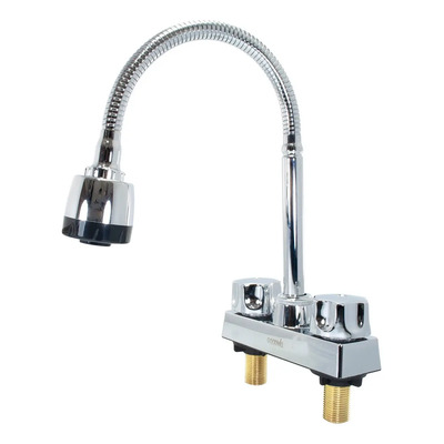 Mezcladora Para Lavabo Flexible Llave Cuerpo Latón Acabado Cromado Color Plateado | Envío gratis
