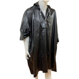 Poncho De Lluvia Pvc Impermeable Con Capucha Fija