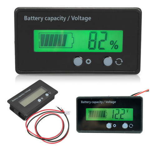 Monitor De Capacidad De Batería De 12 V, Pantalla Lcd Retroi