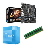 Combo Act Gigabyte H610m H + Intel I3 12100 + 8gb 3200