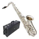 Saxofone Tenor Profissional Eagle Stx 513s Prateado Completo