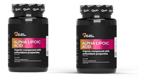 Pack 2x Acido Alfa Lipoico - 600 Mg | Dr Jack Nutrition