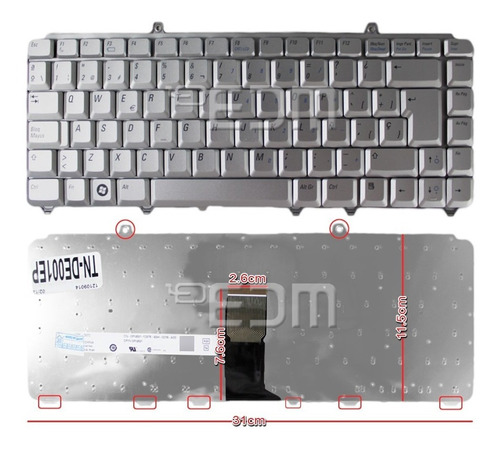 Teclado Español (sp) Inspiron 1525 1526 1540 1545 Pp29l Plat