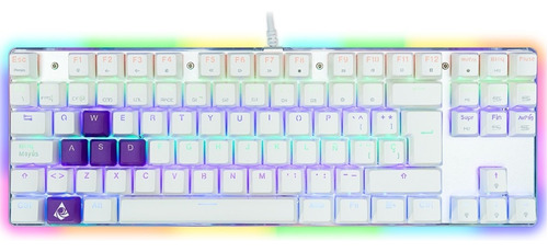 Teclado Mecanico Munfrost Deimos Blanco Switch Red