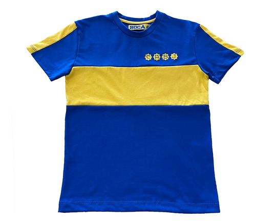 Remera Retro De Niño Boca Juniors Oficial 