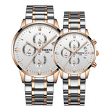 2 Piezas Nibosi Waterproof Cuarzo Pareja Reloj