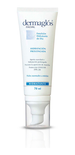 Dermaglos Facial Emulsion Hidratante Fps20 De Dia 70ml