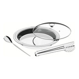 Kit Para Servir Tramontina Ciclo Redondo Em Aço Inox 3 Peças