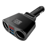 Extensão Veicular Com 2 Saídas 12v 2 Usb Tomada Carro