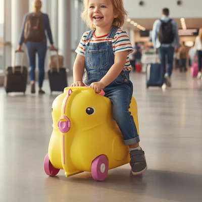 Maleta Viaje Montable Rosita Infantil Con Ruedas Pollito | Meses sin interés