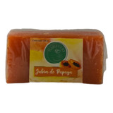 Jabon Artesanal Facial De Papaya Natural Antimanchas 100g