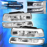 For 99-02 Chevy Silverado 00-06 Suburban Led Drl Clear H Aac