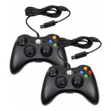 Kit 2 Controle Video Game Box 360 Pc C Fio Joystick X360