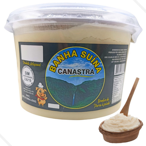 Banha De Porco Natural - Serra Da Canastra - Comida Mineira