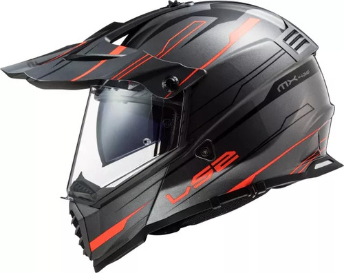 Casco Moto Ls2 436 Enduro Cross Pioneer Knight Plan Fas