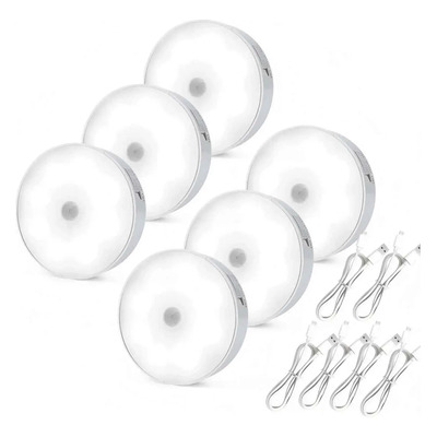 6 Pcs De Emergencia Sensor De Movimiento Recargables Luces