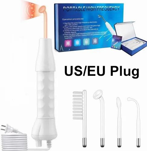 Facial Y Capilar De Alta Frecuencia Con 4 Electrodos Portáti