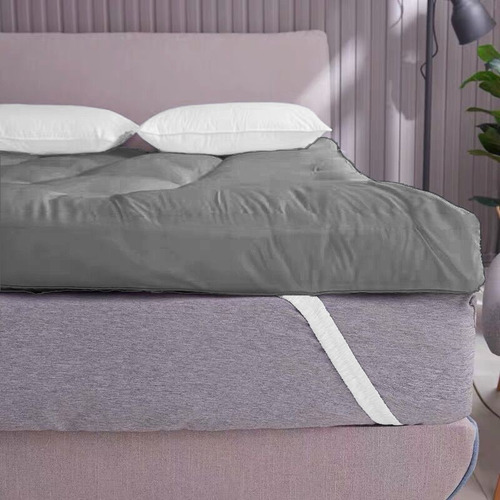 Pillow Top Queen Size Varias Cores +2 Travesseiros Silicone