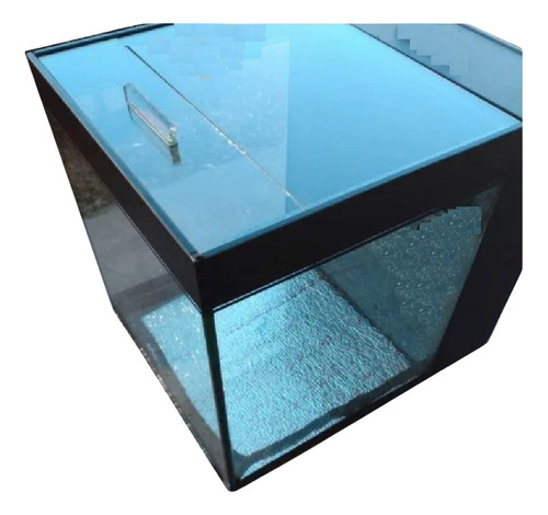 Aquário Cubo 50x35x30cm 6mm + Sump Traseiro + Midias + Bomba