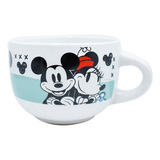 Taza Café Té Disney Mickey Minnie Ceramica Grande Jumbo 820m