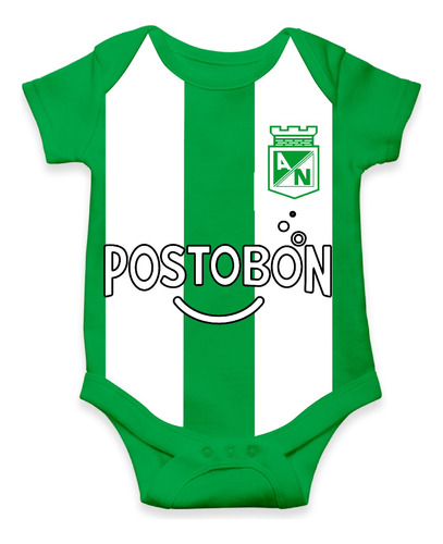 Mameluco  Camiseta Nacional Bebé 100% Algodón