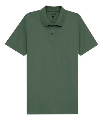 Camiseta Polo Plus Size Masculina Malwee Original Algodão