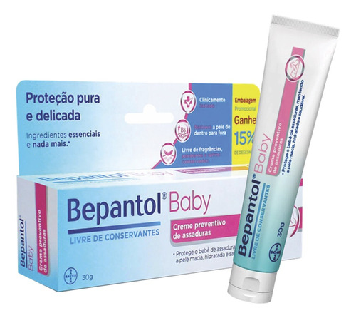 Creme Pomada De Assaduras Bepantol Baby Leve 30g