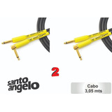 2 Cabo Guitarra Shogun L 15ft /4,57mts -0,75m Santo Angelo