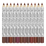 Set Combinado De Delineador De Labios Mate, 12 Colores