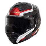 Casco Abatible Ls2 Advant X Spectrum Ngo/bco/roj Ff901