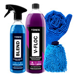 Shampoo Automotivo V-floc 1,5l + Cera Carnauba Blend Liquida