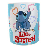 Taza Love-  Stitch  Corazon