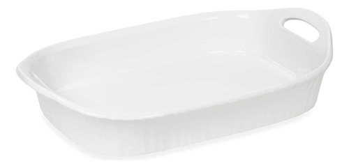 Corningware French White Iii - Cacerola Rectangular De Cera