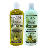 Han Shampoo + Acondicionador Aceite De Oliva Brillo X 500 Ml