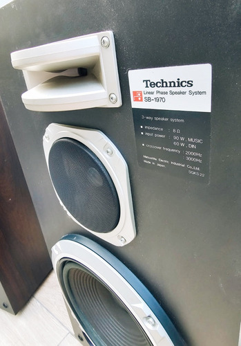 Bafles Technics Sb 1970 Impecables No Jbl Pioneer Sony