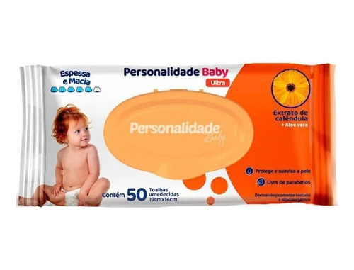 Toalha Umedecida Personalidade Baby Ultra  50un Eurofral