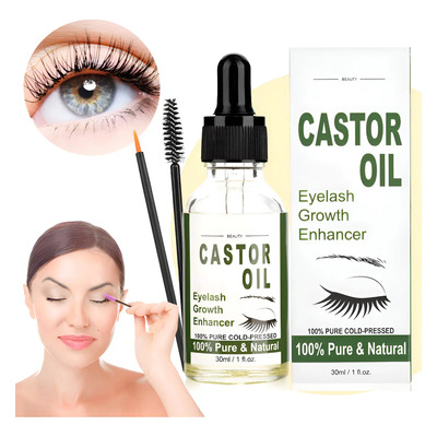 Serum Crecimiento Pestañas Aceite Ricino Realzador 30ml Full Todo Tipo De Piel Día\u002Fnoche | MercadoLibre