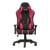 Silla Gamer Caliber Masajeadora - Premium - Pc - Xbox Color Rojo