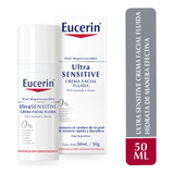 Crema Facial Fluida Eucerin Ultrasensitive 50ml Tipo De Piel Piel Sensible
