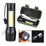 Super Mini Linterna Led Recargable Luz Zoom Largo Alcance