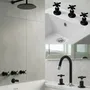 Grifería Completa Para Baño Negra | Envío gratis